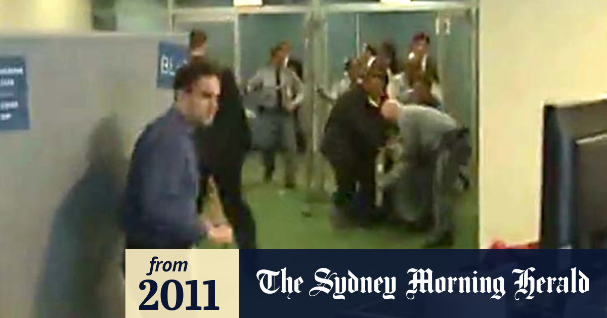 Video Guards fight guards at the UN